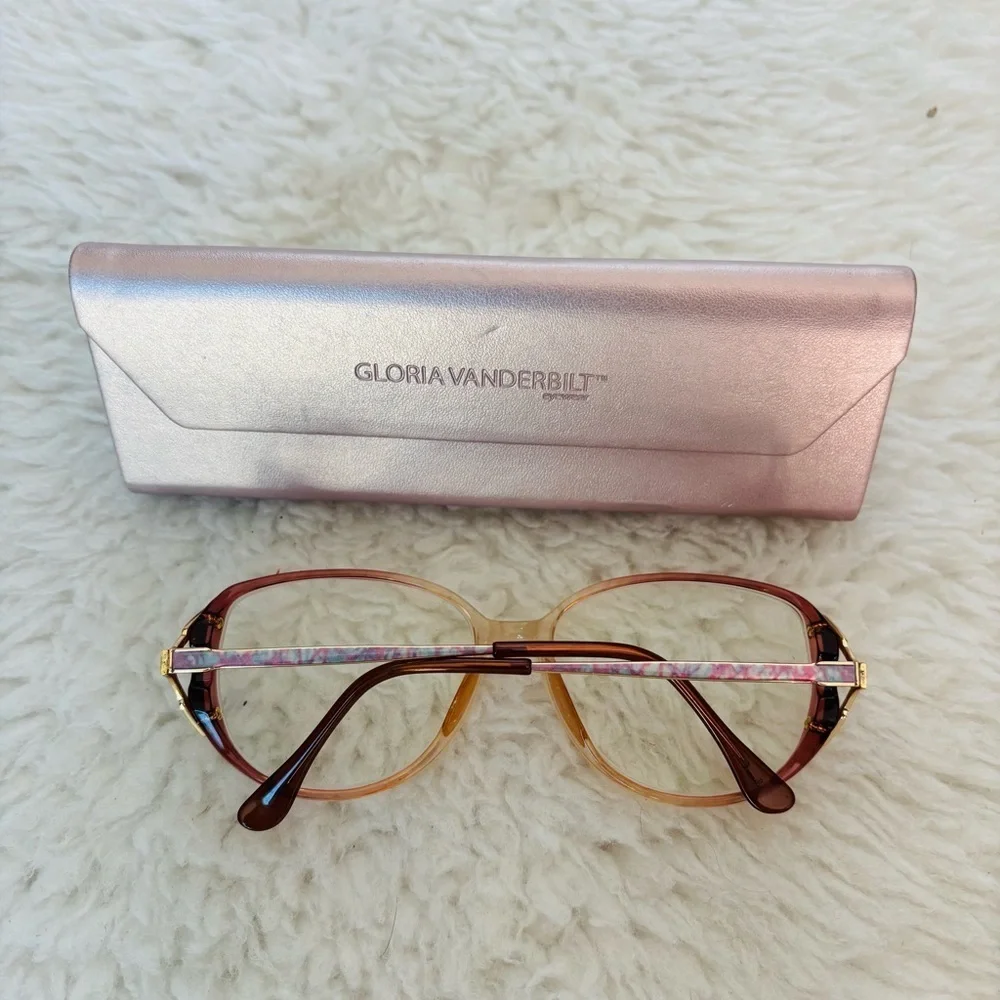 Gloria Vanderbilt Zyloware 265 Women's Multicolor Glasses Frame Only w/ case